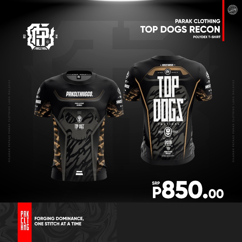 Parak Clothing Top Dogs เสื้อยืดผ้า Recon Polydex