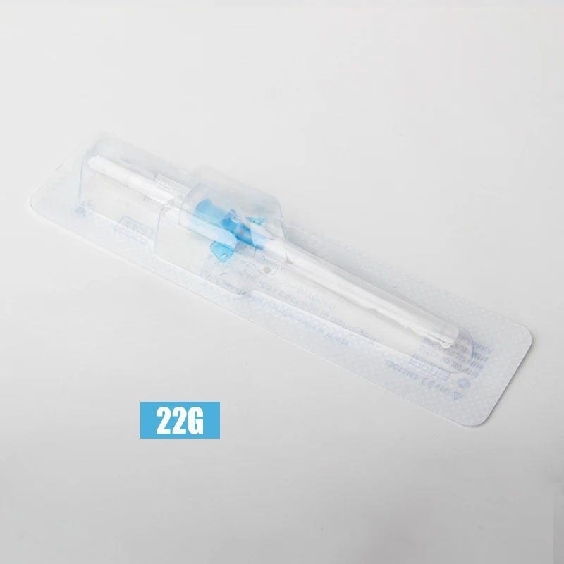 50pcs ทิ้ง IV Cannula Intravenous ฉีด Catheter พร้อมปีก 22G 24G 26G สําหรับสัตว์เลี้ยงสุนัขแมวสัตว์ส