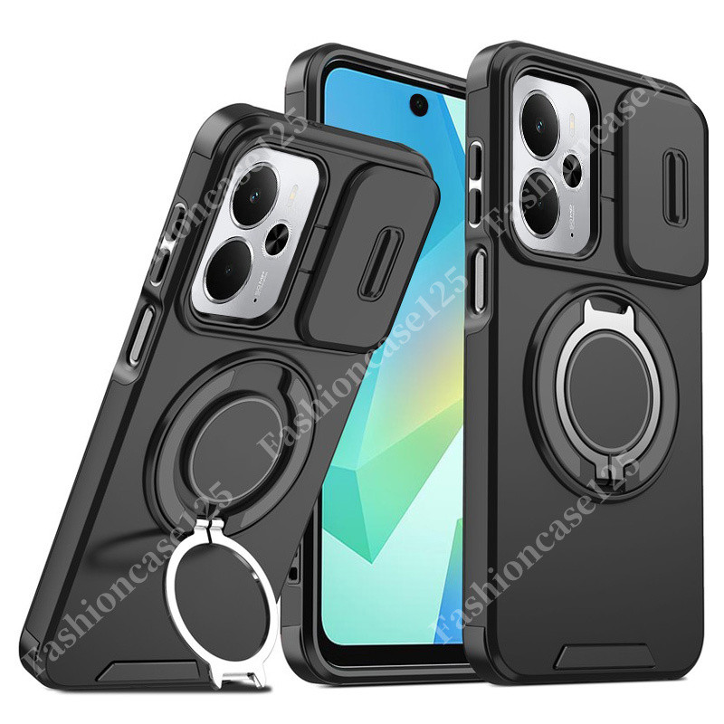 Realme 14 14T 5G ปลอกกันกระแทกเกราะสไลด์ปลอกแม่เหล็กสําหรับRealme 14 14T 5G Realme14 Realme14T 2025 