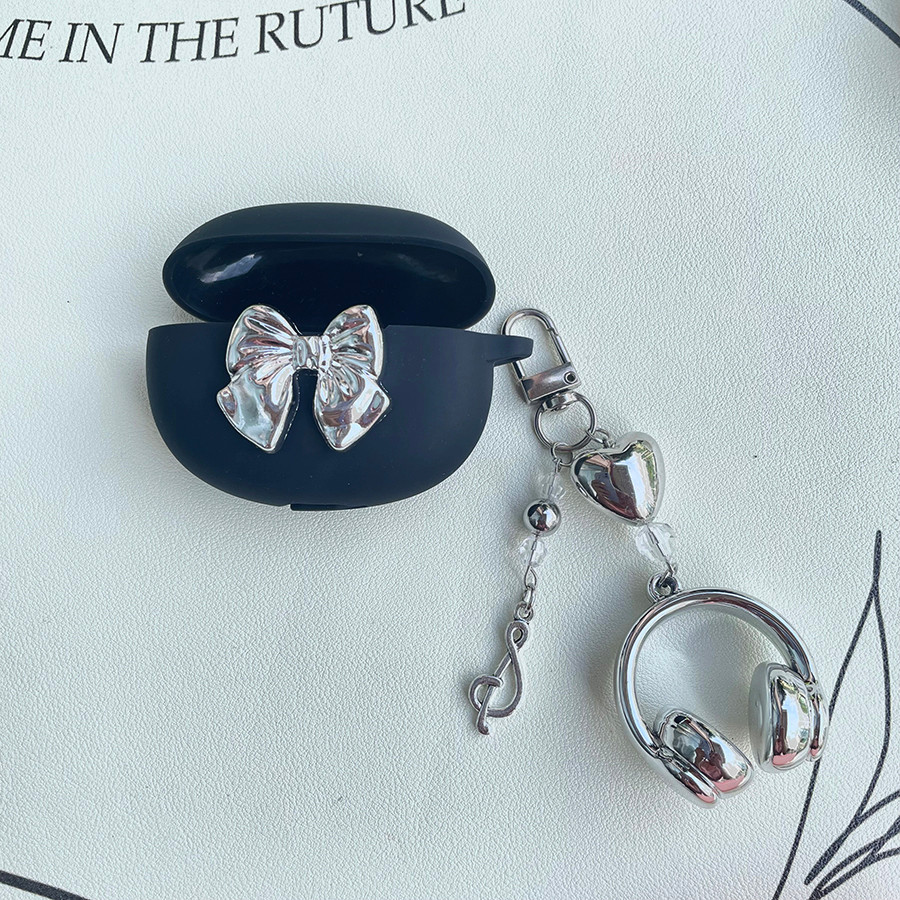 สําหรับ Bowers & Wilkins Pi8 / Pi7 / Pi6 กรณีน่ารักการ์ตูนซิลิโคนหูฟังพวงกุญแจสําหรับ Bowers & Wilki