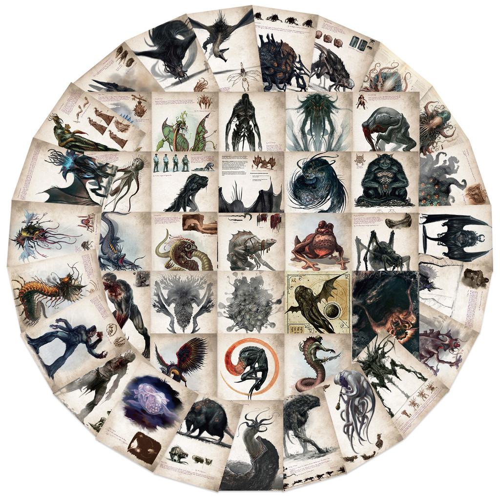 Cthulhu Horror Phone Stickers (50 ชิ้น) - Laptop Bottle Decor - Mythos Cool & Waterproof