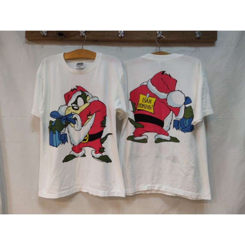 [Tazmanian] x เสื้อยืดซานตาคลอส / เสื้อไมโครไฟเบอร์เจอร์ซีย์ไมโครไฟเบอร์