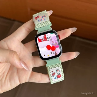 น่ารักการ์ตูน kt cat สายไนลอนสําหรับ Huawei Watch fit 5/5 pro Fit 4/4 pro 22mm Smartwatch สายรัดข้อมือแม่เหล็กสําหรับ Huawei Watch Fit 3 สร้อยข้อมือนาฬิกา
