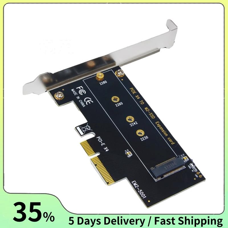 PCI-E 3.0 X4 ถึง NVMe M.2 NGFF M Key SSD Riser การ์ดขยายสําหรับ 2230/2242/2260/2280 M.2 SSD EM2-5001