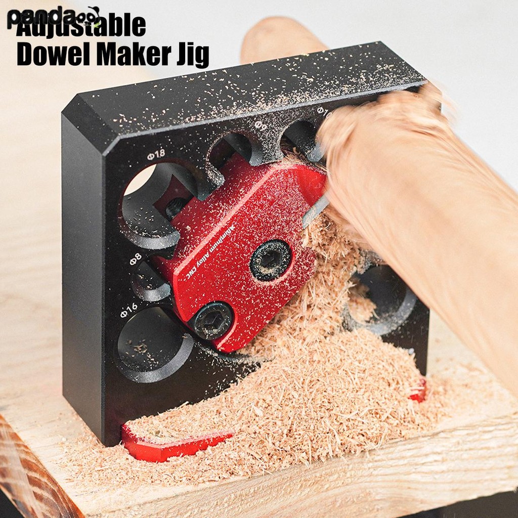 6 ชิ้น Dowell Maker Jig Kit เมตริก 8 มิลลิเมตรถึง 20 มิลลิเมตร Dowel Maker พร้อมใบมีดคาร์ไบด์สําหรับแท่งไม้ Sticks SHOPQJC0639