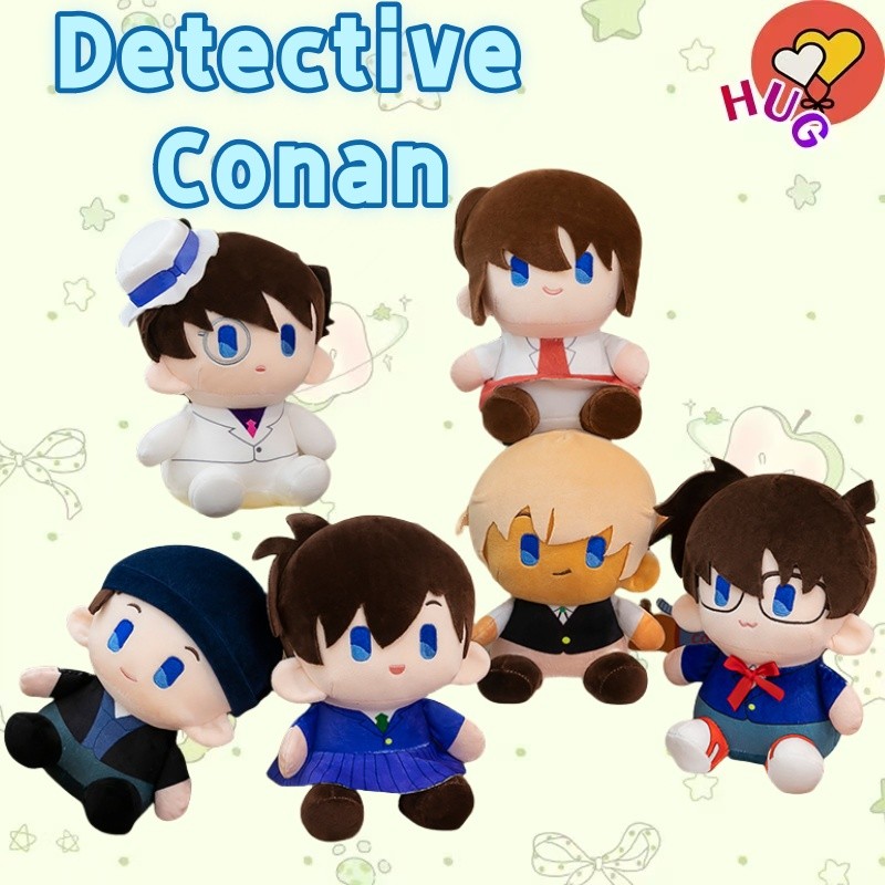 ❤ฮักก้า❤นักสืบโคนันตุ๊กตาPlushie Edogawa Conan Mouri Ran Haibara Ai Kaito KID Plushyของเล่นเด็กของขวัญวันเกิดคู่แลกเปลี่ยนของขวัญสําเร็จการศึกษาแลกเปลี่ยน