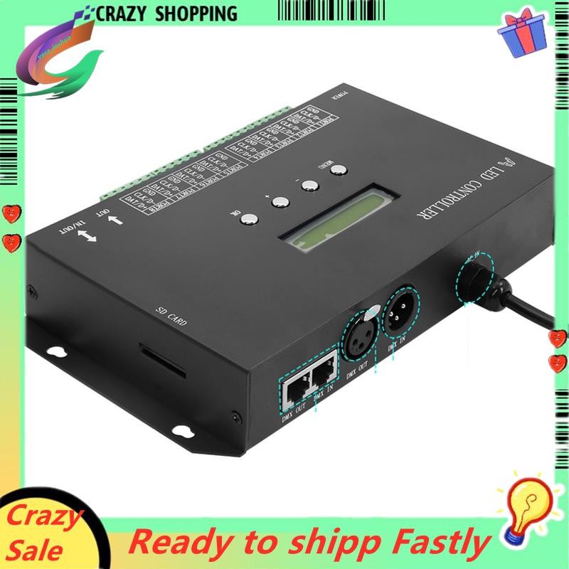 WiFI LED Pixel Controller Artnet to SPI รองรับซอฟต์แวร์ LAN Synchronny SD Card DMX512 คอนโซล (H807SA