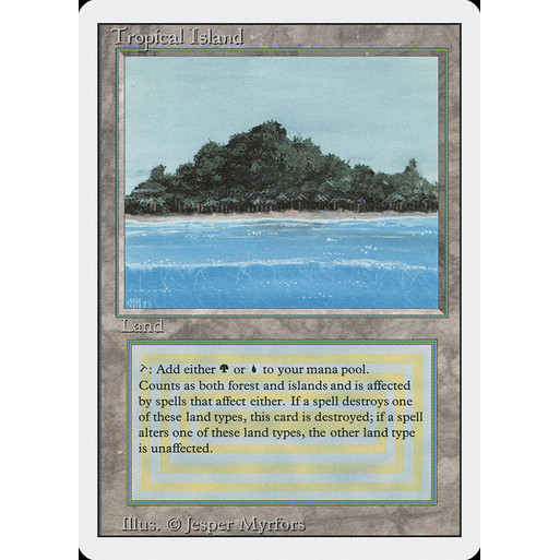 การ์ด EDH PlayTest - เกาะเขตร้อน (ที่ดิน)