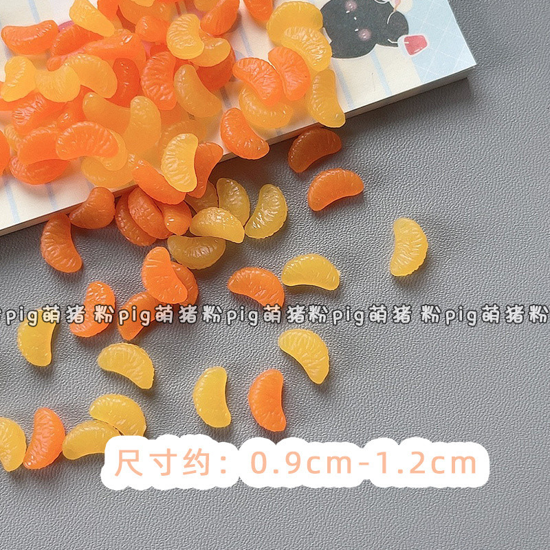 ของเล่นจำลองขนาดเล็ก PVC สีส้มครีม อุปกรณ์เล่นอาหาร DIY ทำมือ วัสดุตกแต่งดินเหนียวเรซิน ราคา ถูกที่สุด ดีลบีเคเค แกลเลอรีภาพที่ 3