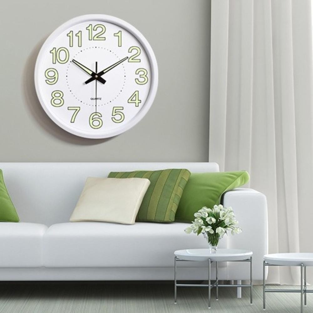 JARREDIW เรืองแสงใน Dark นาฬิกา, 12 นิ้ว Non-Tiking Wall Clock,โมเดิร์นประหยัดพลังงานพลาสติกแขวนเงียบนาฬิกาควอตซ์ห้องครัว ราคา ถูกที่สุด ดีลบีเคเค แกลเลอรีภาพที่ 7