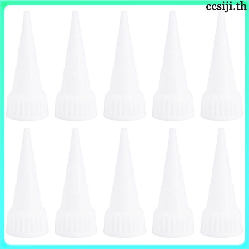 10pcs หัวจ่ายกาว nozzle เหมาะสำหรับ E6000 100ml ปลายคม precision เหมาะสำหรับงานฝีมือ การซ่อม nozzle 