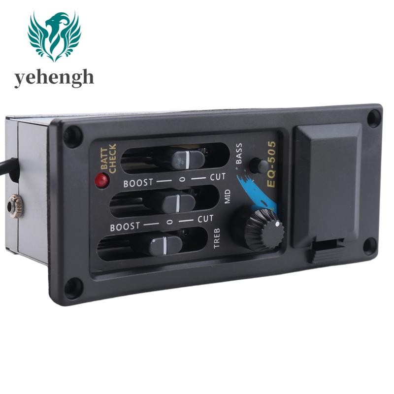 EQ-505 กีตาร์อาน Pickup 3 Bands EQ Equalizer มือซ้ายอะคูสติกกีตาร์ Preamp System Equalizer Piezo ราคา ถูกที่สุด ดีลบีเคเค แกลเลอรีภาพที่ 8