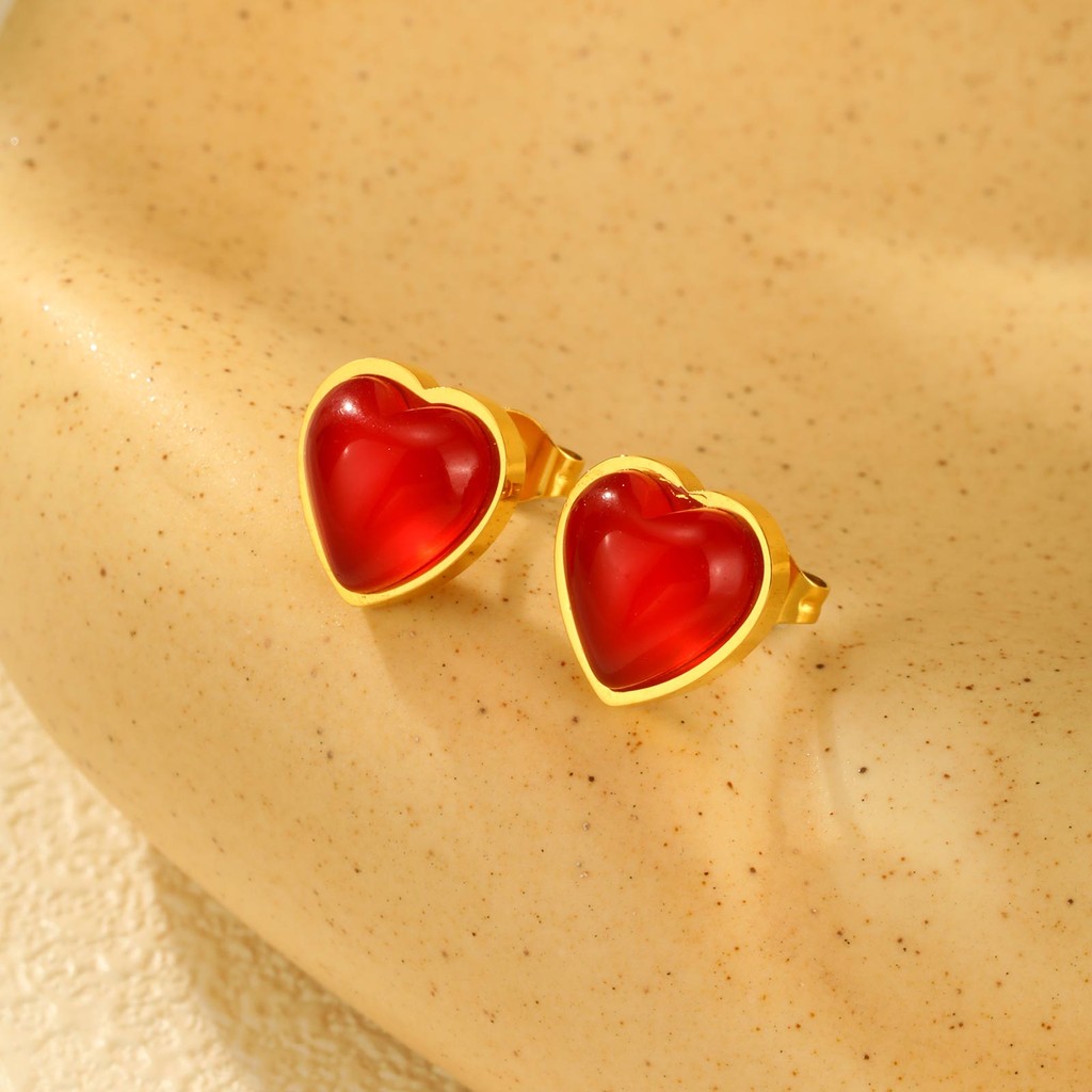 Vnox ต่างหูสตั๊ดโบว์ผีเสื้อรูปหัวใจสําหรับผู้หญิง,ต่างหูสแตนเลสไม่ซีดจาง,เครื่องประดับแฟชั่นที่เรียบง่ายของขวัญ - รูปที่ 7