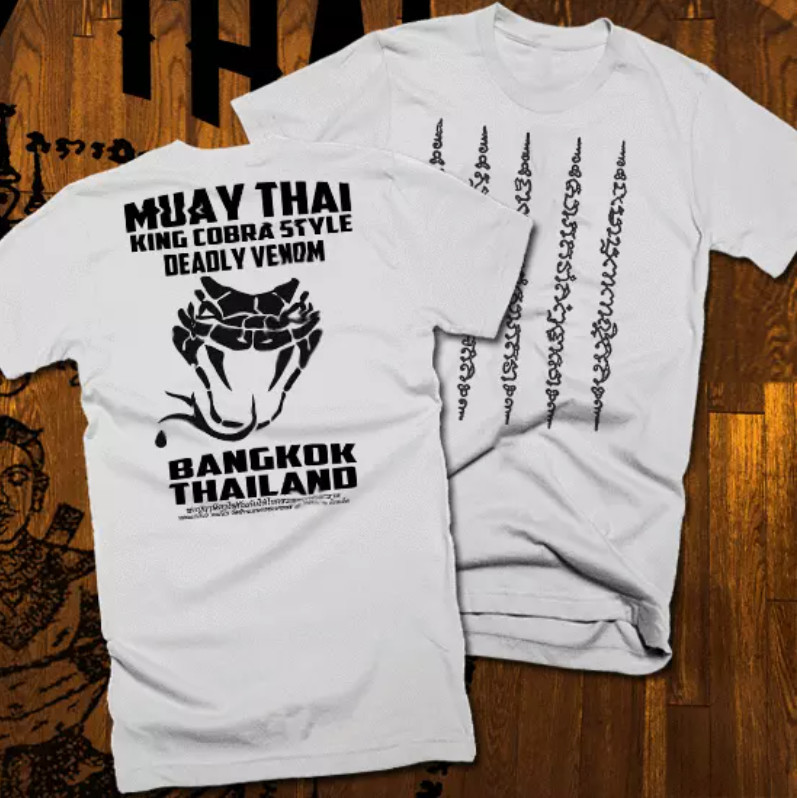 💥【พร้อมส่ง】 เสื้อ Muay Thai UFC MMA /ฤดูร้อนใหม่พิมพ์รอบคอแขนสั้น/หลวมสบาย และระบายอากาศผ้าฝ้าย
