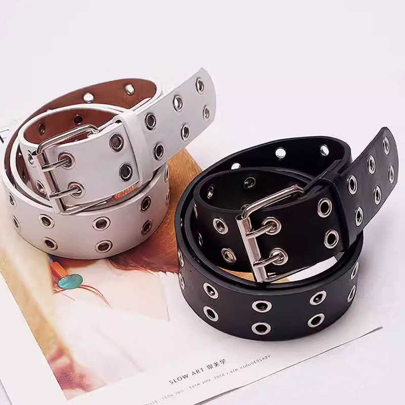 ในไทย💖เข็มขัดเจาะรูสไตล์สไตล์อเมริกัน สาวฮอต พังค์สส ไตล์วินเทจ เข็มขัดสตรี ดาวสองแถวการออกแบบ ปรับได้.COD - รูปที่ 6