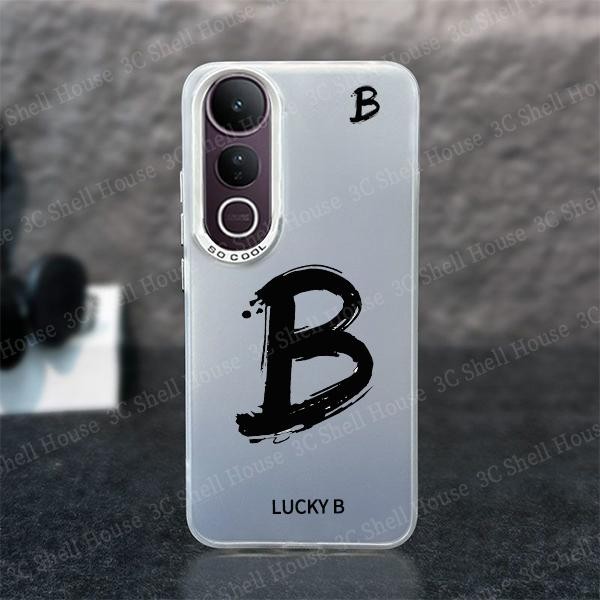 สำหรับ Vivo V60 V50 V40 เคส Vivo V40 Pro เคส Vivo V50 Lite เคสโทรศัพท์กันกระแทก เคสโทรศัพท์แบบด้านลายตัวอักษร Lucky Letter เคสโทรศัพท์แบบแข็ง - รูปที่ 4