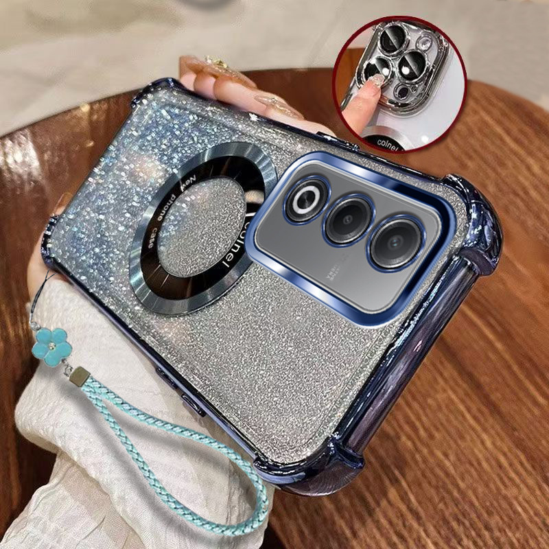 แถมเชือกเส้นเล็กCasing A5 5G A5i pro OPPO A3 PRO 5G เคสโทรศัพท์สําหรับ 2025 ใหม่ซิลิโคนป้องกันสี่มุม FDJ - รูปที่ 4