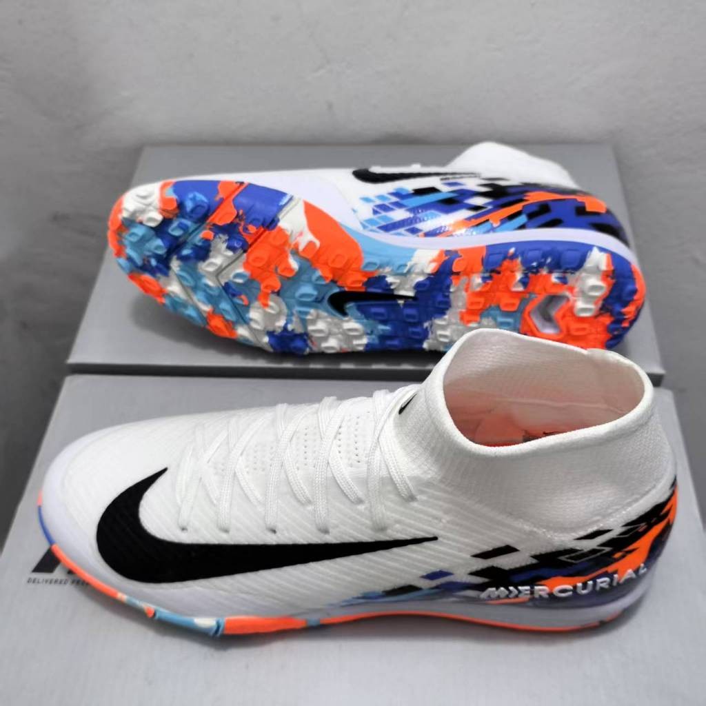 Kasut Bola Sepak Air Z00M MERCURIAL Vapor XVI Elite TF 36-45 ผู้ชายรองเท้าฟุตบอลถักกลางแจ้ง Anti-Sli