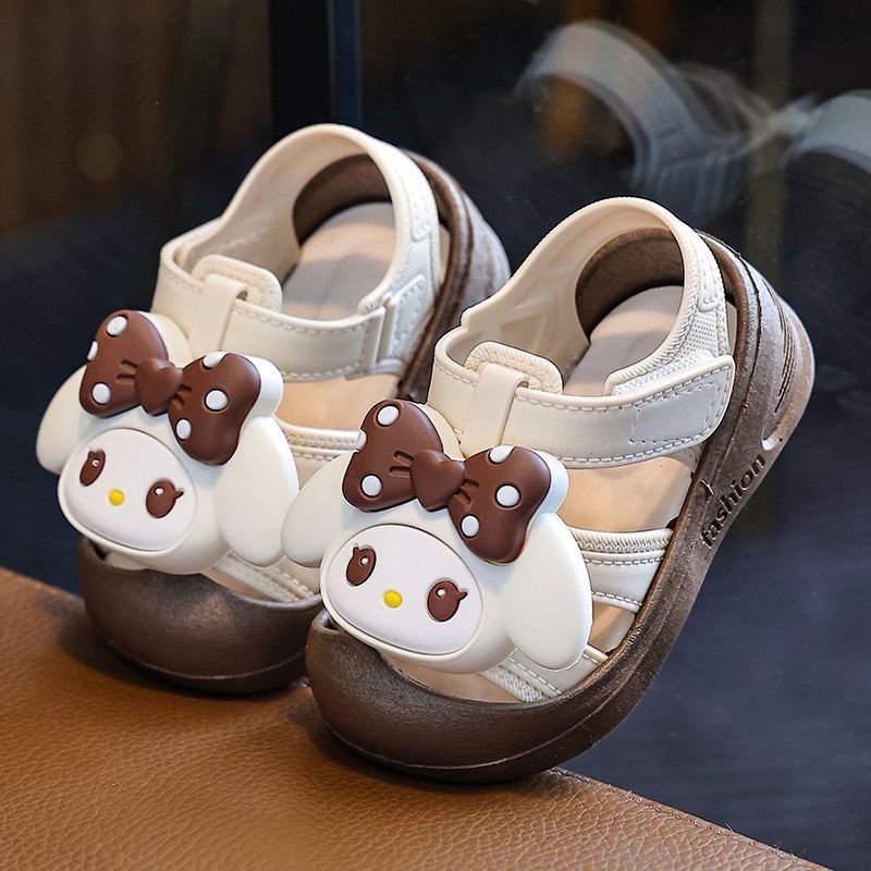 เด็กสาวรอบนิ้วเท้ารองเท้าแตะเด็กเล็กการ์ตูนฤดูร้อนนุ่มลื่นรองเท้าเด็กวัยหัดเดิน - รูปที่ 3