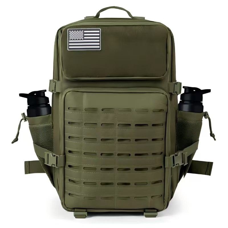 25L/50L GYM กระเป๋าเป้สะพายหลังกระเป๋าการล่าสัตว์ MOLLE กระเป๋าเป้สะพายหลังสําหรับชายกลางแจ้งเดินป่ายุทธวิธี Rucksack แม่มด 2 ขวดผู้ถือ - รูปที่ 7