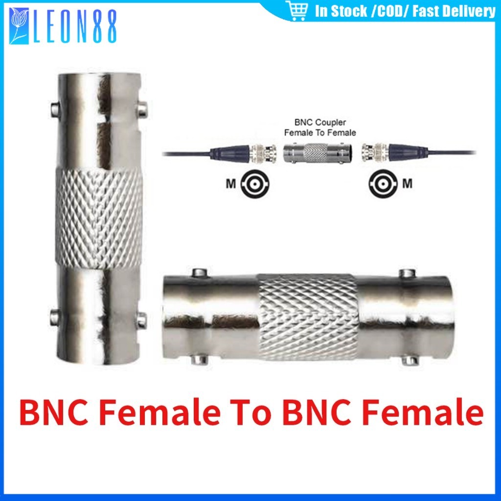 ของมาใหม่！10ชิ้น ต่อตรง BNC TO BNC เมีย ข้อต่อตรงหัวเมีย สำหรับต่อสายกล้องวงจรปิด