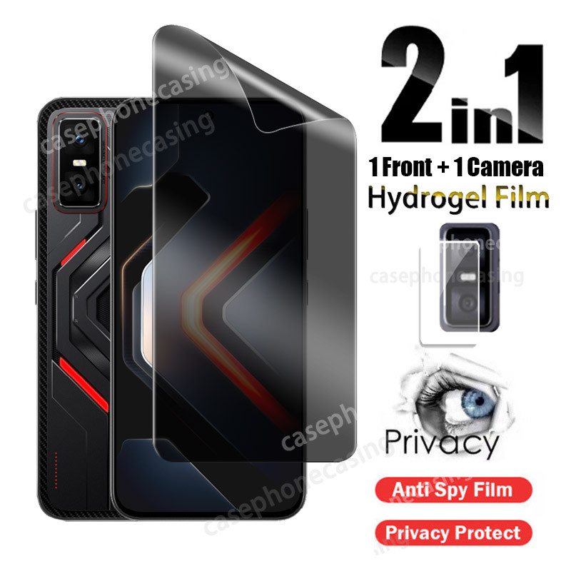 2in1 สําหรับ iQOO 15R 5G ความเป็นส่วนตัว Hydrogel ฟิล์ม Anti-Spy คลุมทั้งหมดป้องกันหน้าจอสําหรับ iQOO 15R 5G 2026 Anti Peek ความเป็นส่วนตัวฟิล์มนุ่มกล้องป้องกันฟิล์ม