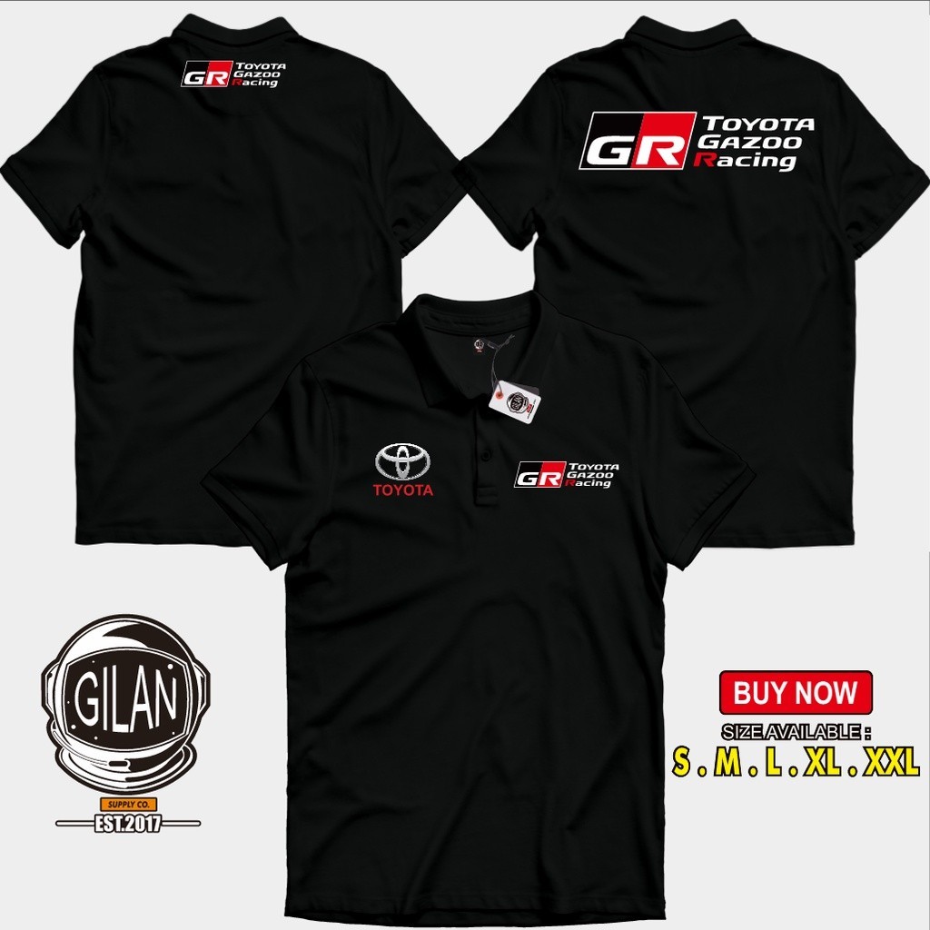 เสื้อโปโล คอปก ลาย Toyota GAZOO RACING SPORT สําหรับยานยนต์ SAKAZUKISIZE S-3XL