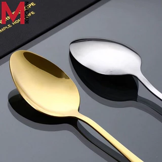 M KITCHEN ช้อนส้อม สแตนเลส อย่างหนา ไซส์ใหญ่ มีน้ําหนัก ขนาด 21 ซม (A8)