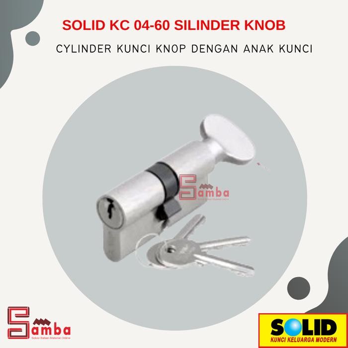 SOLID KC 04-60 CYLINDER KNOB / CYLINDER KEY KNOB พร้อมกุญแจ