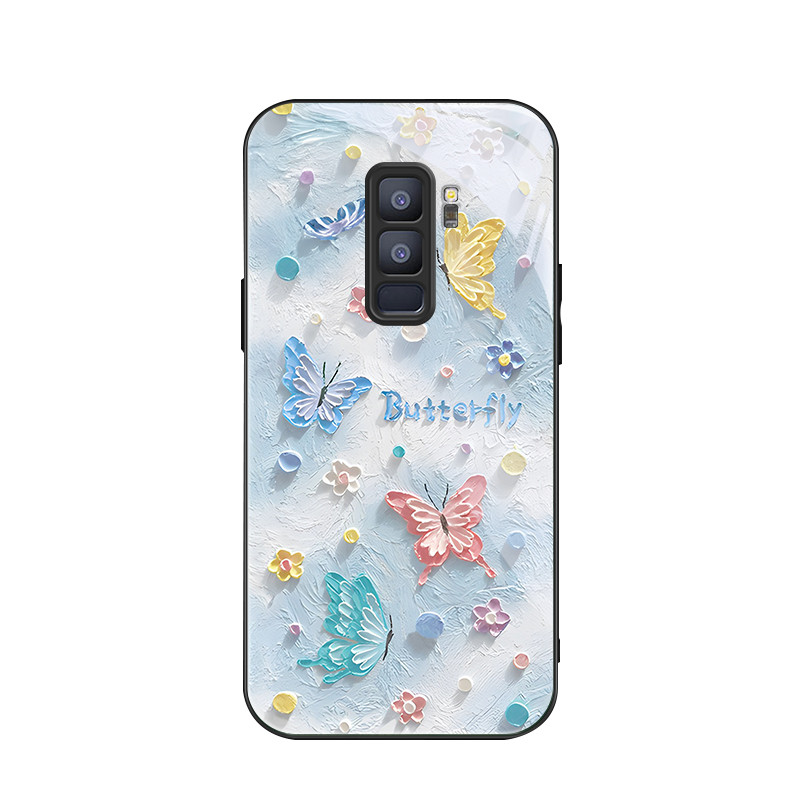 สําหรับ Samsung Galaxy S9+& Samsung S9 Plus , ภาพสีน้ํามันผีเสื้อ, บุคลิกภาพอินเทรนด์, เคสป้องกันโทรศัพท์ป้องกันการตก