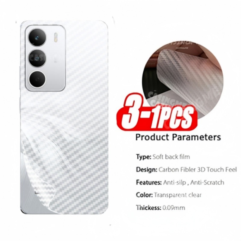 สําหรับRealme C71 4G 2025 3Dกลับคาร์บอนไฟเบอร์โทรศัพท์หน้าจอฟิล์มด้านหลังสําหรับRealme C71 RealmeC71