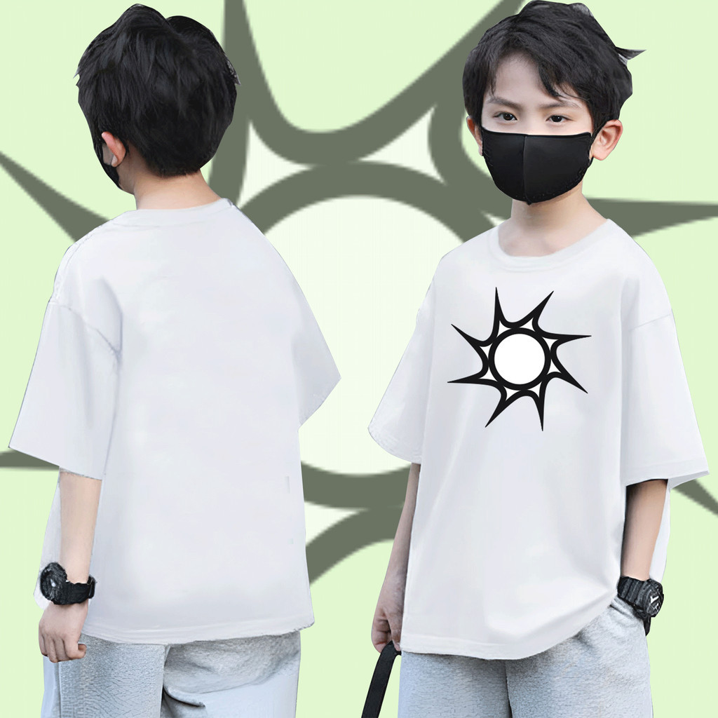 8สี ขายร้อน เสื้อยืดเด็ก Frame Roblox Spawn Base Point Children's T-shirt ผ้าฝ้าย 100% ผ้าเนื้อนุ่ม 