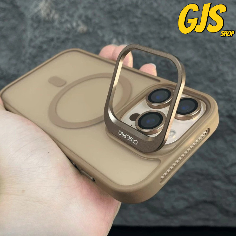 ซ่อนกรอบโลหะวงเล็บ Frosted การดูดซับการชาร์จเคสโทรศัพท์สําหรับ IPhone13 11 16 12 14 15Pro PLus PM