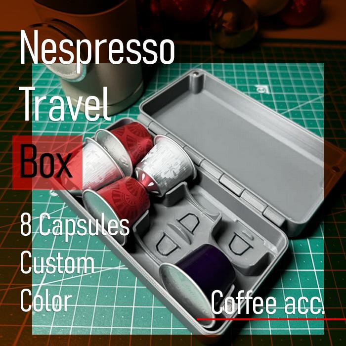 NESPRESSO Travel Capsule Holder Stand Refill Coffee Rack Coffee Box Container Rack