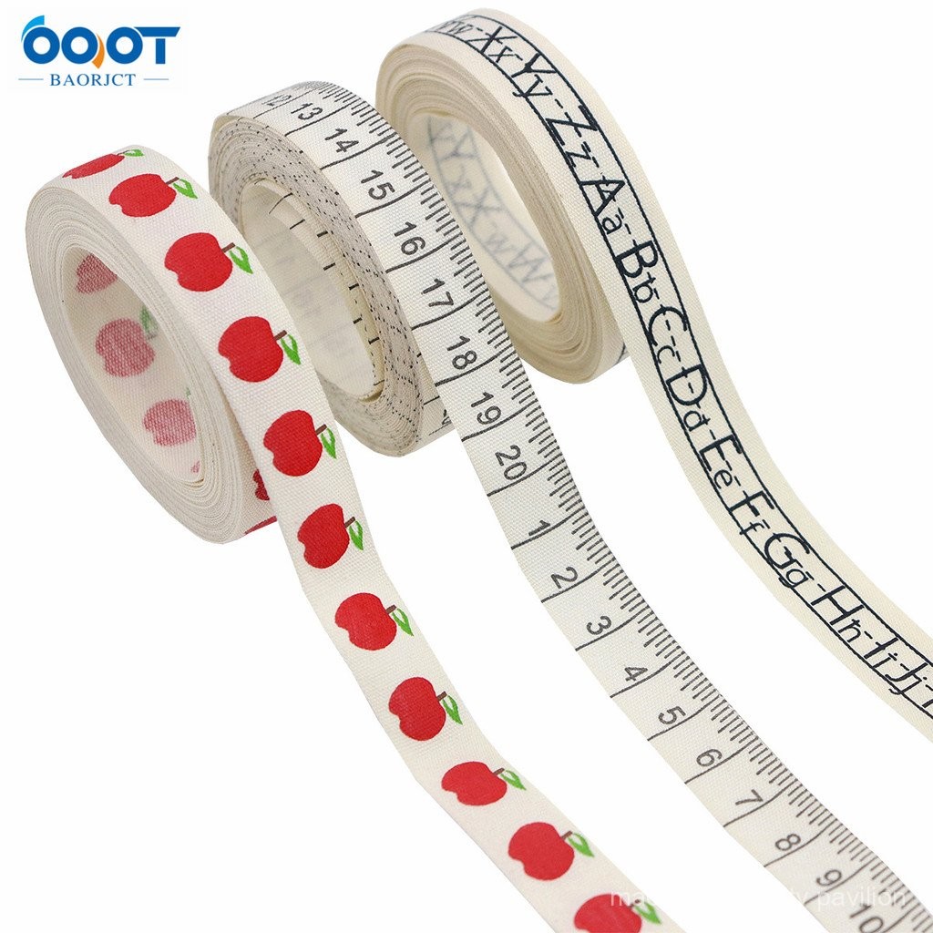 ริบบิ้นผ้าฝ้ายทั้งหมดสำหรับเปิดเทอม LSWV [จัดส่งจากจีน 1 หลา = 0.914 เมตร] ริบบิ้นธีมปาร์ตี้เปิดเทอม ริบบิ้นตัวอักษรแอปเปิ้ล ริบบิ้นบรรจุของขวัญเปิดเทอม