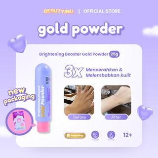 Beautyinu Brightening Booster Gold Powder Serbuk Pemutih Badan & Wajah 25 Gram