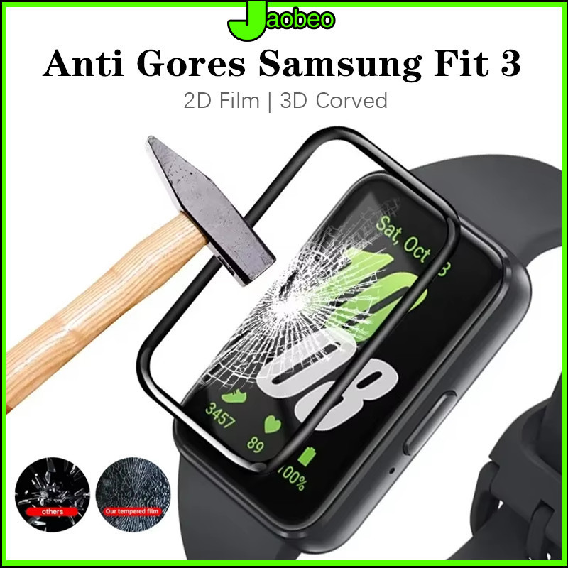 3D Anti Gores ฟิล์มแก้วนิรภัยสำหรับ for Smartwatch Samsung Galaxy Fit 3 อุปกรณ์ป้องกันหน้าจอ