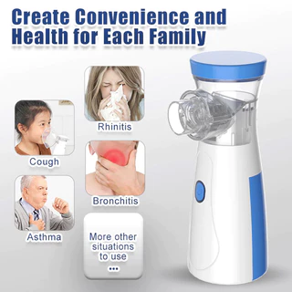 เครื่องพ่นยาแบบพกพา Inhaler Ultrasonic Low Knot Atomizer สําหรับเด็กและผู้ใหญ่