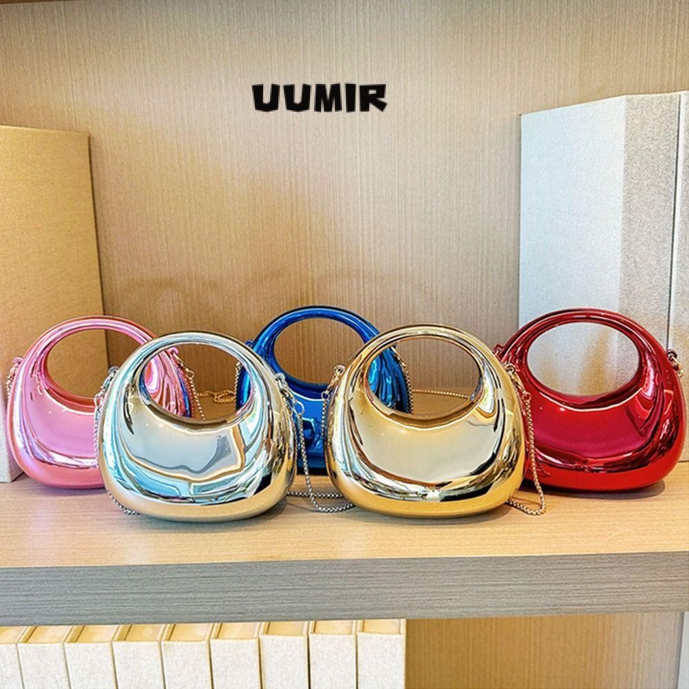 ยูมิร์ กระเป๋าถือกระเป๋าคลัทช์ขนาดเล็กแบบพกพาแฟชั่นกระเป๋าสะพายพาดลําตัว พีวีซี หรูหราสําหรับผู้หญิง