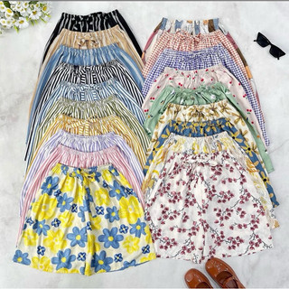 Promo Paket 6pcs celana pendek wanita hommy rayon premium jumbo  short pants