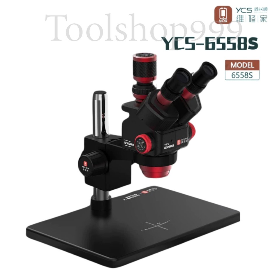 กล้อง YCS 6558S พร้อมฐานขนาดใหญ่ 6.5-58 ซูม 4K กล้องสําหรับโทรศัพท์มือถือ PCB