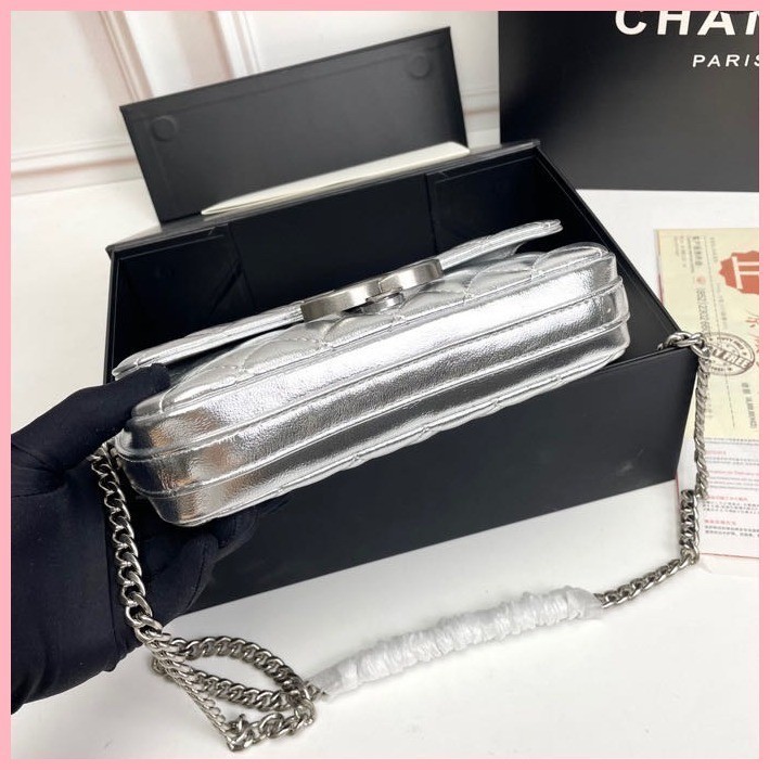 Large Ladies Horizontaersion Large bag (with Bag Style 3181 Box) bag cha*n**l Flap Cross-Body Mouth 