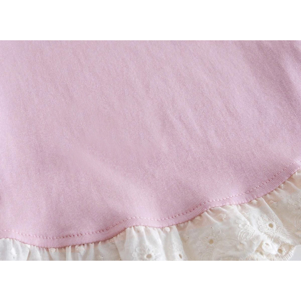 [ซี่] 80-150 พร้อมสต็อกเด็กผ้าฝ้ายแท้แขนสั้นเสื้อยืดลูกไม้ด้านบนทารกแฟชั่นสบายๆสั้นเสื้อยืด จุดต่ําสุด เสื้อทุกการแข่งขันด้านบนแฟชั่นเ - รูปที่ 4