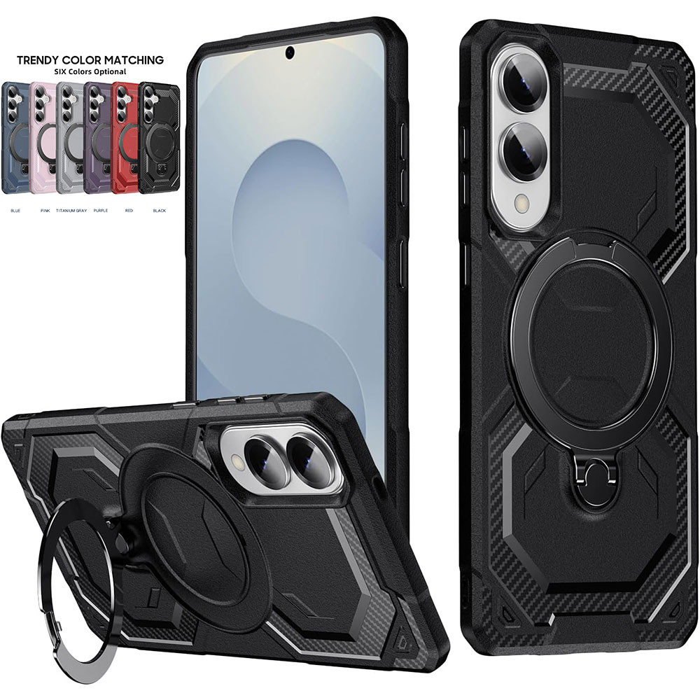 360 หมุนผู้ถือแหวนโลหะ Kickstand กันกระแทกสําหรับ Samsung S25 Edge,S25 Ultra,S25 Plus,S24 Ultra,S24 