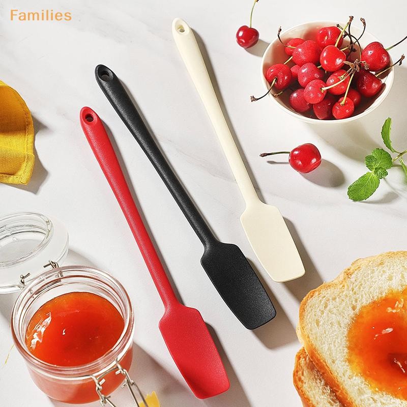 Families> ซิลิโคน Jar Spatula Multi Purpose Spreader สําหรับ Jar Peanut Butter Jelly Chocolate Spreader ผสม Scraper ได้ดี