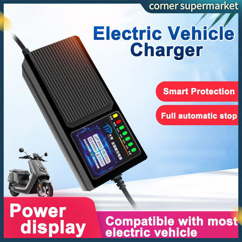 อัจฉริยะ Ebike Charger 48V20AH 60V20AH 72V20AH สําหรับแบตเตอรี่ตะกั่วกรด สมาร์ทชาร์jer สำหรับ 220V U