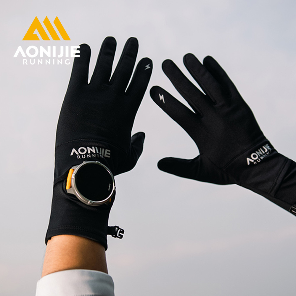 AONIJIE อาโอนิจิ ม61 ถุงมือวิ่งเทรลพร้อมนาฬิกาช่องมองภาพระบายอากาศน้ําหนักเบาสําหรับจักรยานเสือภูเขาขี่จักรยานจักรยานกอล์ฟมาราธอนจ๊อกกิ้ง