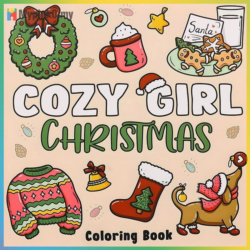 Mypink Little Corner: สมุดระบายสีสําหรับผู้ใหญ่และวัยรุ่น ดีไซน์สุดน่ารักของ Cozy Hygge Spaces Cozy 