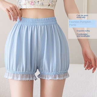 ม-4เอ็กแอล กางเกงนิรภัยฤดูร้อนกางเกงฟักทองผู้หญิงบางป้องกันแ…