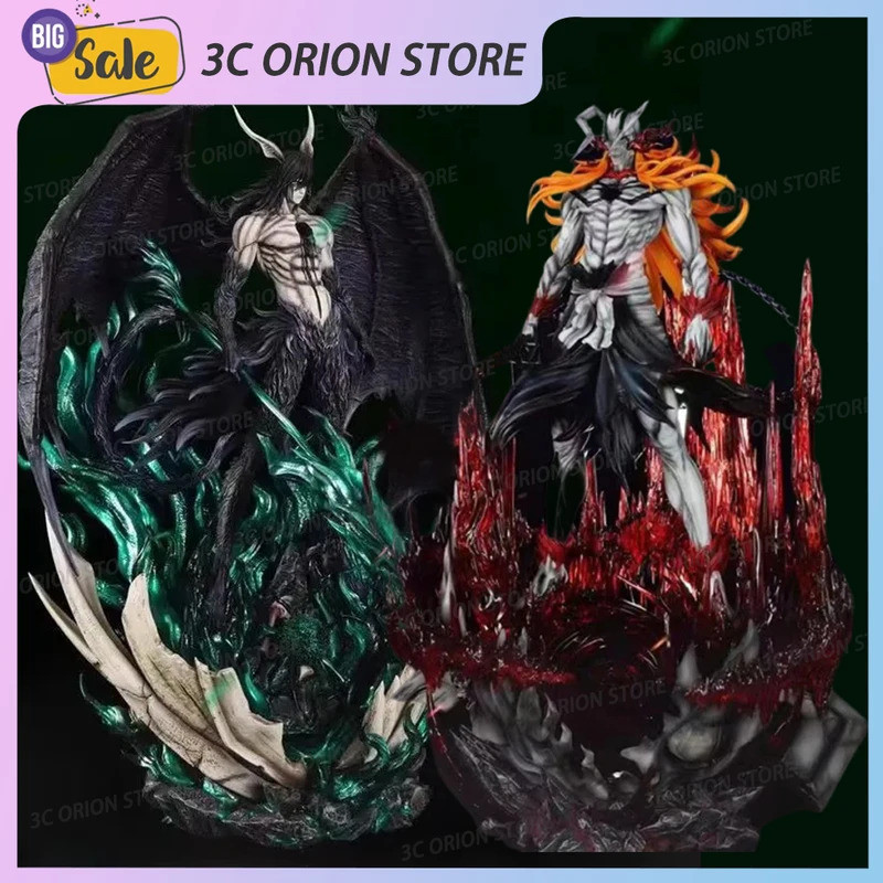 33cm Bleach Anime Figures Kurosaki Ichigo Hollow Ulquiorra Cifer Figure Gk Statue Pvc Figurine Colle